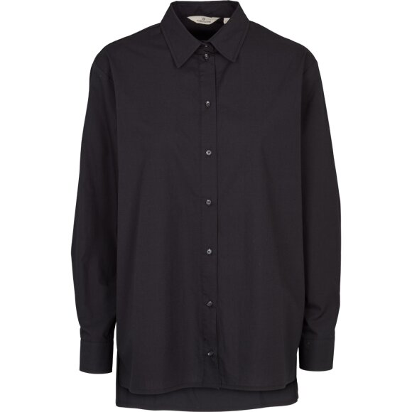 BASIC APPAREL - BLACK VILDE LOOSE SHIRT