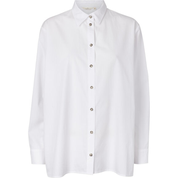 BASIC APPAREL - BRIGHT WHITE VILDE LOOSE SHIRT