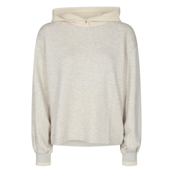 MOS MOSH - ECRU ZANNA O-LS SPORT HOODIE