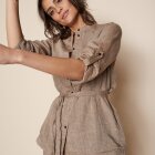 MOS MOSH - CHOCO CHIP ARWEN LINEN SHIRT