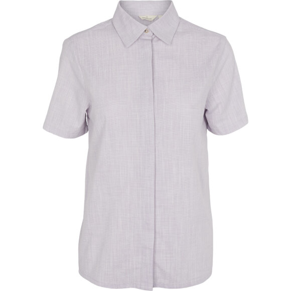 BASIC APPAREL - PURPLE HEATHER HARRIET SHIRT