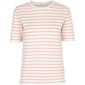 BASIC APPAREL - WHISPER WHITE/ROSE SOYA TEE