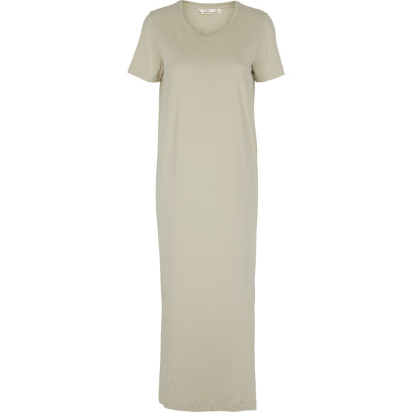 BASIC APPAREL - MOSS GRAY REBEKKA DRESS GOTS