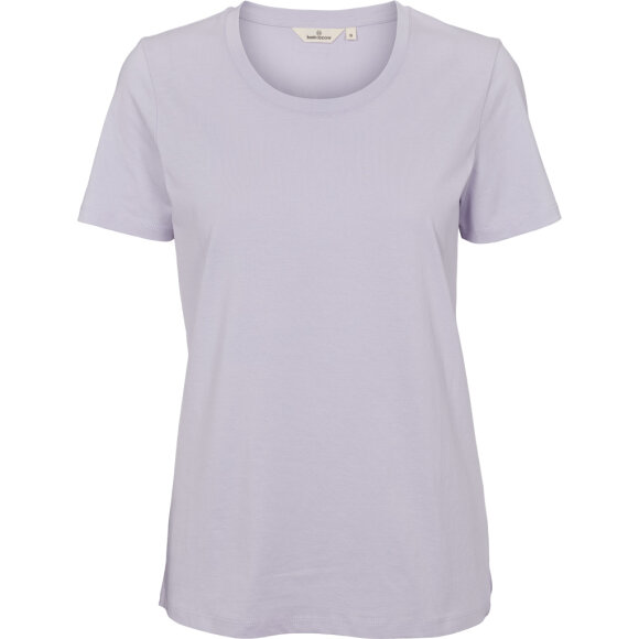 BASIC APPAREL - PURPLE HEATHER REBEKKA TEE GOT