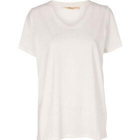 BASIC APPAREL - WHITE REBEKKA TEE GOTS