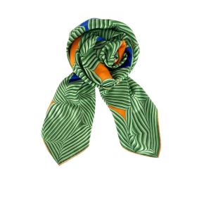 BLACK COLOUR - GREEN BCSHERRY GRAPHIC SCARF