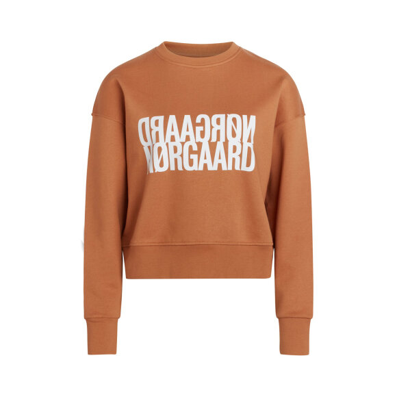 MADS NØRGAARD - PECAN BROWN ORG SWEAT TILVINA