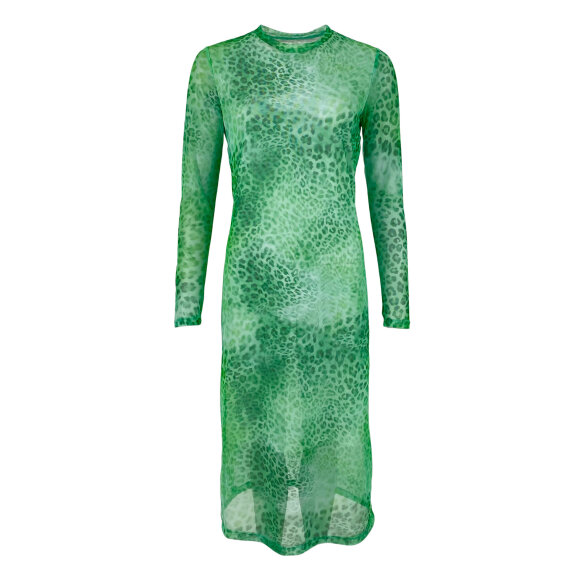 BLACK COLOUR - GREEN LEO BCFLORENCE MESH DRES