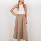NEO NOIR - LIGHT TAUPE YARA POPLIN SKIRT