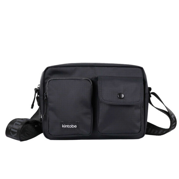 KINTOBE - JET BLACK MILES CROSSBODY BAG