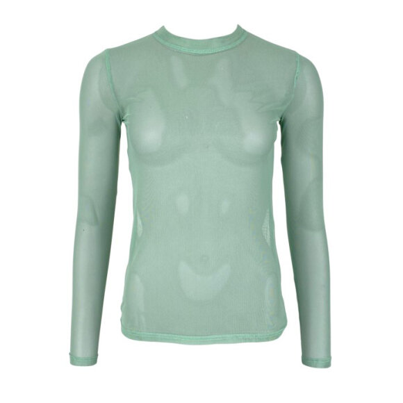 BLACK COLOUR - MINT GREEN BDANNIE MESH BLOUSE