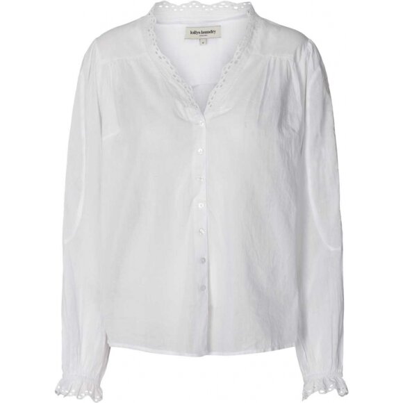 LOLLYS LAUNDRY - WHITE CHARLES BLOUSE