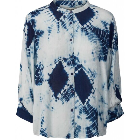 LOLLYS LAUNDRY - BLUE ISAK BLOUSE