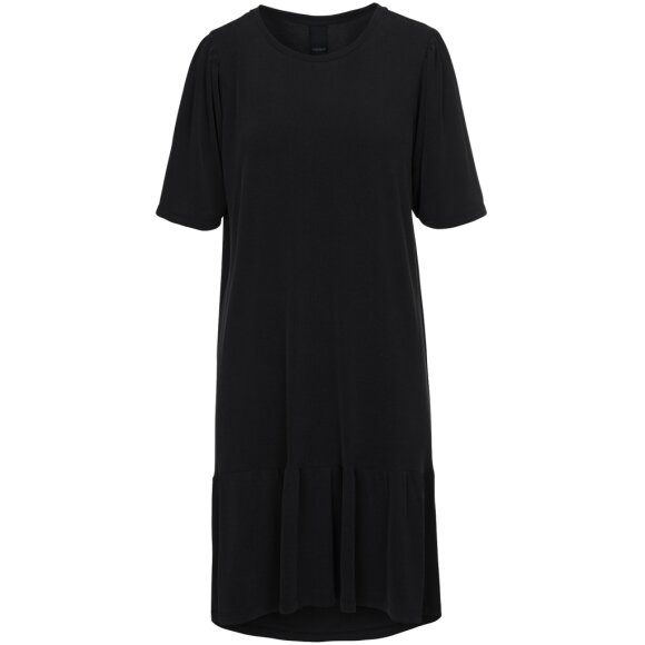 ONE TWO LUXZUZ - BLACK PIL DRESS