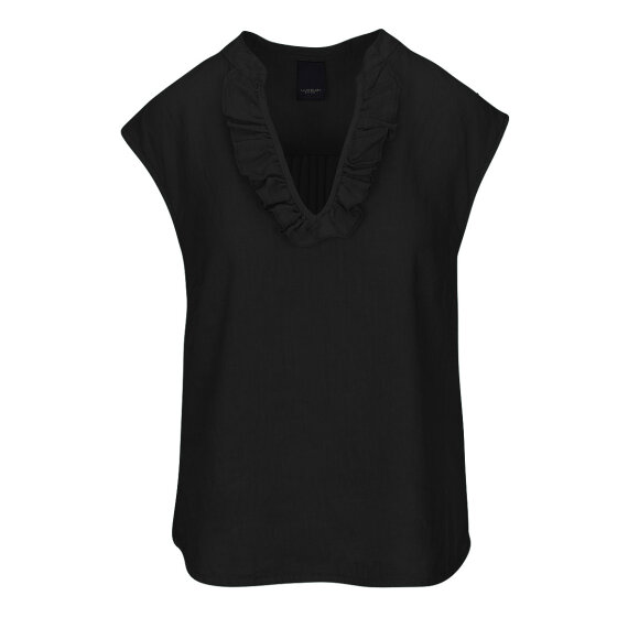 ONE TWO LUXZUZ - BLACK OTTILIE TOP