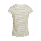 MADS NØRGAARD - WHITE/ELM ORG STRIPE TEASY TEE