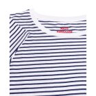 MADS NØRGAARD - WHITE/NAVY ORG STRIPE TEASY