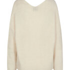 MOS MOSH - ECRU THORA V-NECK KNIT