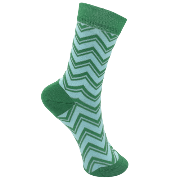 BLACK COLOUR - GREEN BCZIGGY SOCK