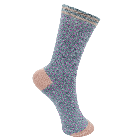 BLACK COLOUR - GREY BCLOLLY DOT SOCK