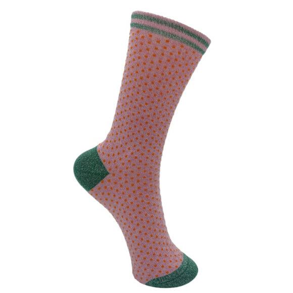 BLACK COLOUR - CANDY FLOSS BCLOLLY DOT SOCK