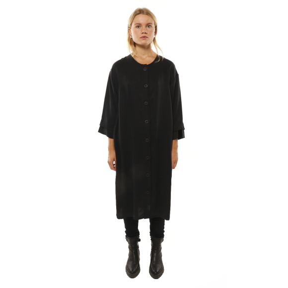 LISELOTTE HORNSTRUP - BLACK BUTTON DRESS