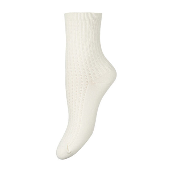 BECKSÖNDERGAARD - WHITE HELGA CROCHET SOCK