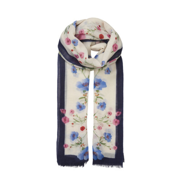 BECKSÖNDERGAARD - MULTI COL FLORALL WOO SCARF