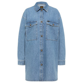 LEE - MARINE BLUE ELONGATE OVERSHIRT