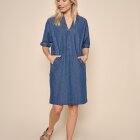 MOS MOSH - BLUE ASHLA DENIM DRESS