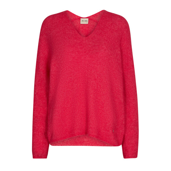 MOS MOSH - TEABERRY THORA V-NECK KNIT