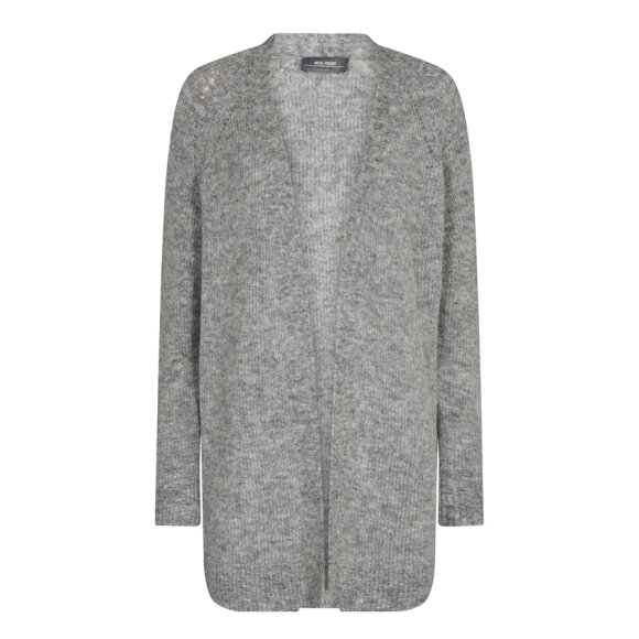 MOS MOSH - GREY MEL THORA LONG CARDIGAN