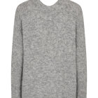 MOS MOSH - GREY MELANGE THORA V-NECK KNIT