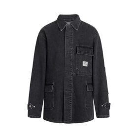 MADS NØRGAARD - BLACK DENIM JOHNNY JACKET