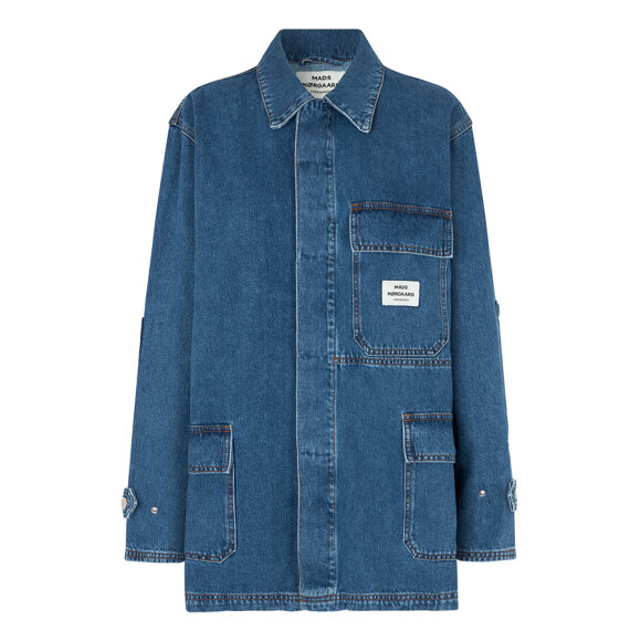 MADS NØRGAARD - VINT BLUE DENIM JOHNNY JACKET