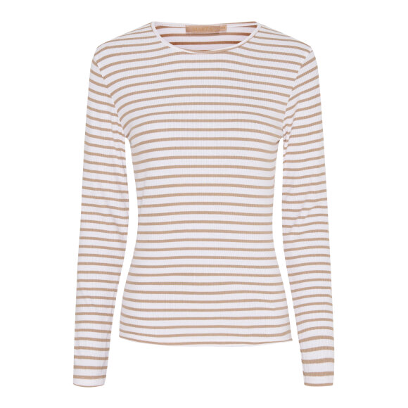 MARTA - ORZO/WHITE LONG SLEEVED TEE