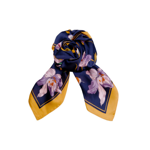 BLACK COLOUR - NAVY BCAMARYLLIS MINI SCARF