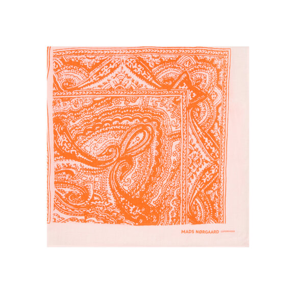 MADS NØRGAARD - PAISLEY/PUFFINS COTTON SELF SCARF