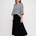 MOSHI MOSHI MIND - ECRU/NAVY TULIP TEE STRIPE