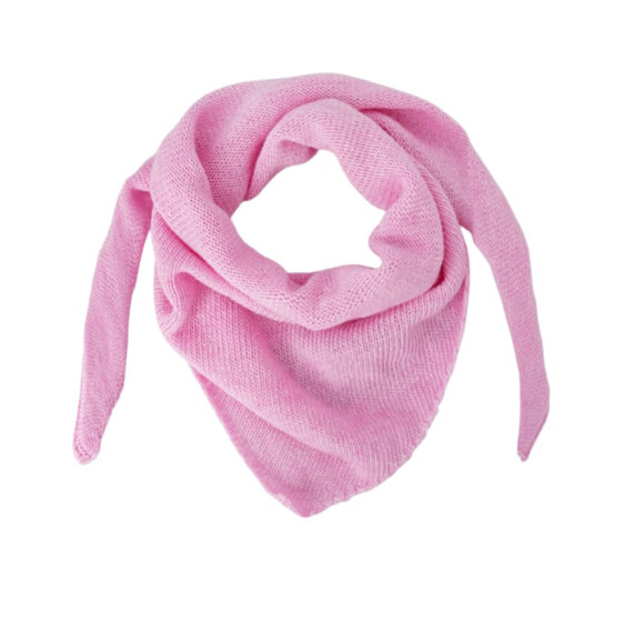 BLACK COLOUR - LT PINK BCTRIANGLE KNIT SCARF