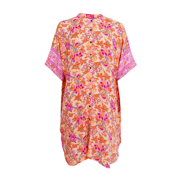 BLACK COLOUR - PEACH PINK BCLUNA TUNIC SHIRT