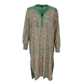 BLACK COLOUR - JAS GREEN MIX BCLUNA KAFTAN DR