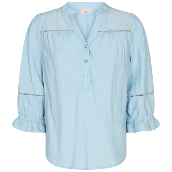 FREEQUENT - CHAMBRAY BLUE FQTAREY-BLOUSE