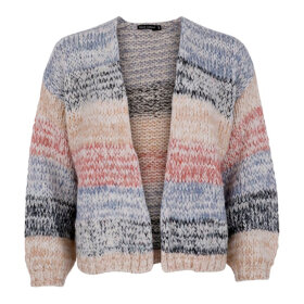 BLACK COLOUR - NATURAL BCHAZEL STRIPED CARDI
