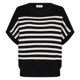FREEQUENT - BLACK W OFFWHIT FQANI-PULLOVER