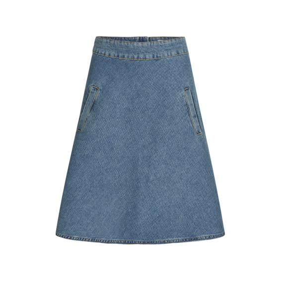 MADS NØRGAARD - VINTAGE BLUE ORG STELLY SKIRT