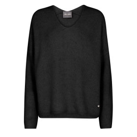 MOS MOSH - BLACK MMTHORA V-NECK KNIT