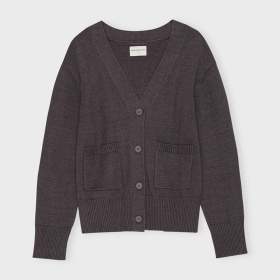 MOSHI MOSHI MIND - STONE BROWN FOREST KNIT CARDIG