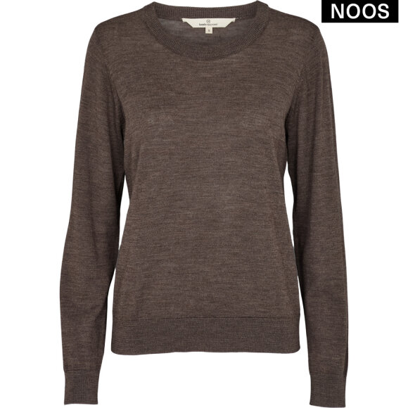 BASIC APPAREL - BROWN MEL VERA SWEATER
