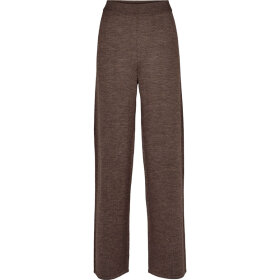 BASIC APPAREL - BROWN MEL VERA WIDE PANT